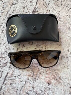 Ray-Ban Tortoise Shell Brown Lens Sunglasses RB 4181